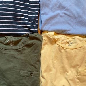 4x J. Crew Medium Slim Frocket T-Shirts